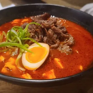 Spicy beef ramen