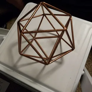 Rental decorative icosahedron.
