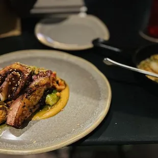 a plate of food on a table