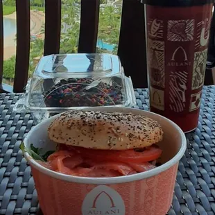 Salmon Bagel Sandwiches