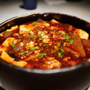 Mapo blood tofu