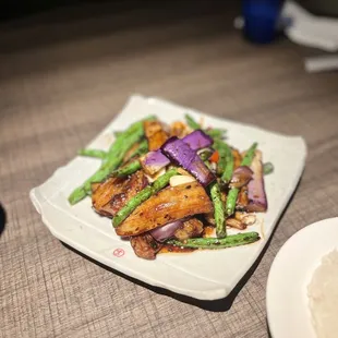 Sauteed String Bean w. Eggplant