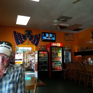 a man sitting at a bar