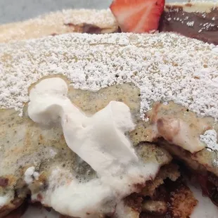 Nutella, banana, strawberry crepe