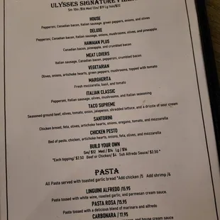 he menu