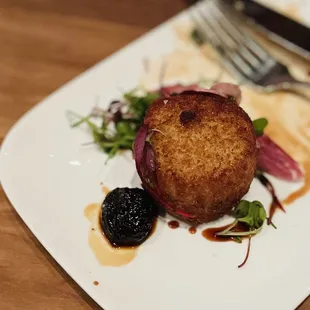 a plate of food on a table