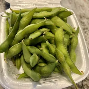 Salted edamame