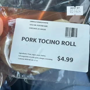 Pork Tocino Roll