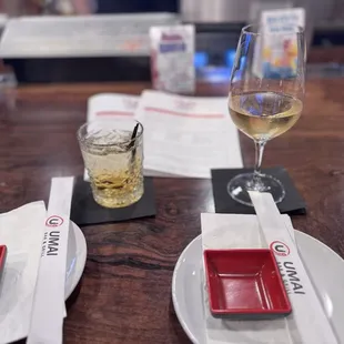 Vodka Red Bull / Glass of House Wine