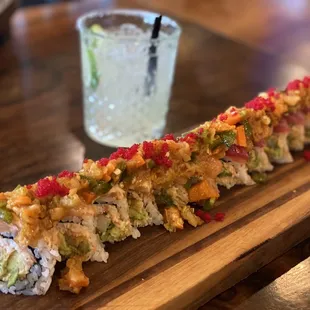 TNT  roll and a margarita by Marcos
