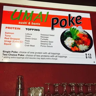 Umai is now serving Poke bowls!