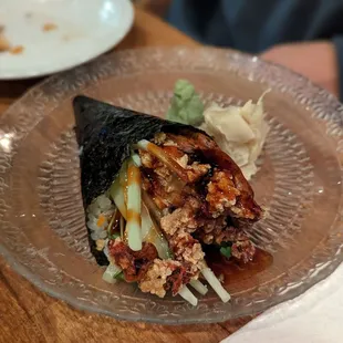 Spider hand roll