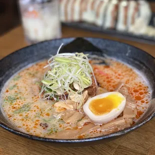 Spicy Roasted Garlic Pork Ramen