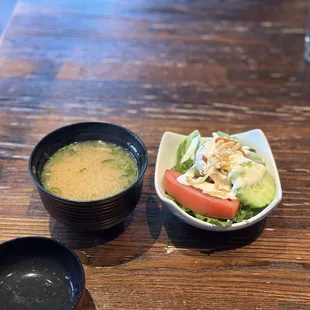 Miso soup &amp; Salad