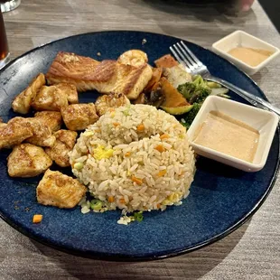 Chicken &amp; Salmon Hibachi