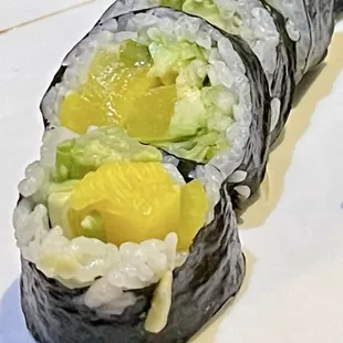 Veggie Combo Roll includes crunchy pickled Diakon!