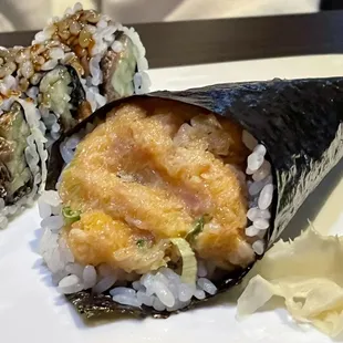 Spicy Yellowtail Hand Roll
