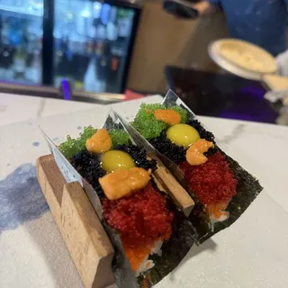 Egg Sampler Hand Roll