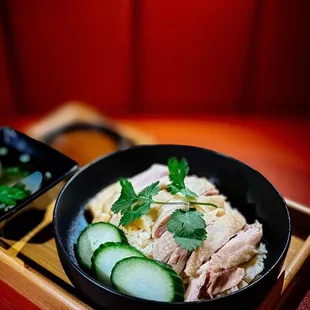 Umai x Kindi 
 Hainanese Chicken rice. One of the most popular  item at the moment! Try now