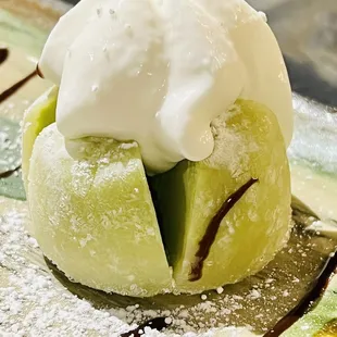 a close up of a dessert