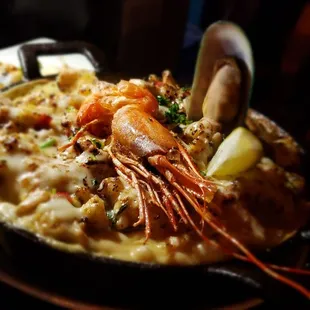 paella, food