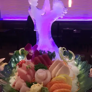 interior, sushi and sashimi