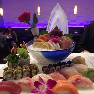 sushi and sashimi, interior