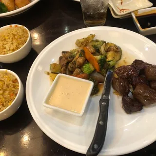 NY Strip Steak Hibachi Dinner