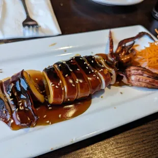 a plate of food on a table
