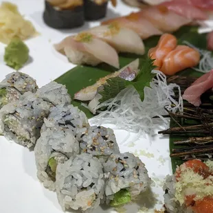 Part of the sushi for two