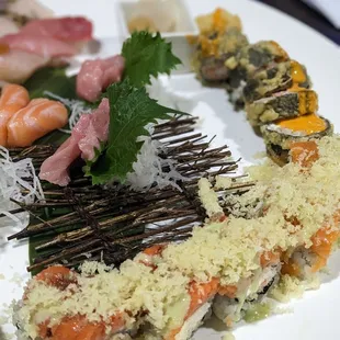 Part of the sushi for two