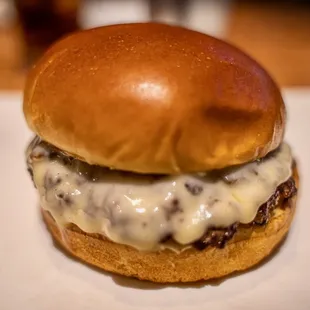 Double truffle burger