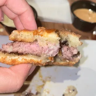 Truffle Burger ! Undercooked , terrible tasting