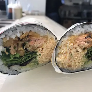 Salmon Tempura Sushi Burrito