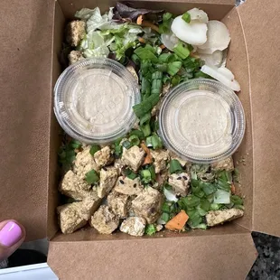 Organic Tofu Greens Bowl
