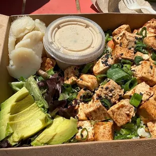 Organic Tofu Greens Bowl