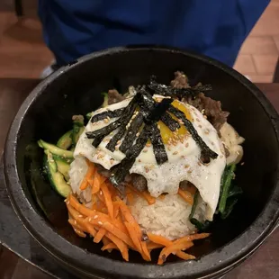 Hot Beef Stone Bowl Bibimbap