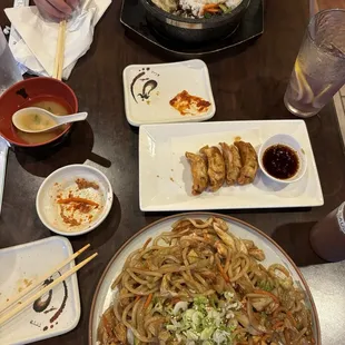Beef Stone Bowl Bibimbap Gyoza Chicken Yaki Udon