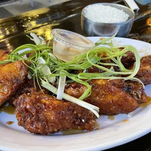 Korean fried chicken wings