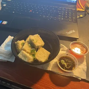 Age Dashi Tofu with Katsu Sauce