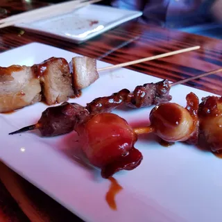 Bacon Quail Egg Robatayaki
