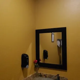 a sink and mirror