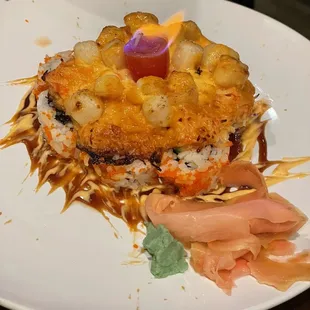 a plate of food
