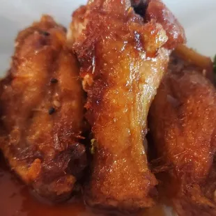 Sticky Wings  A little too dry but great flavor