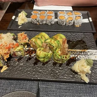 sushi and sashimi, food, sashimi, sushi