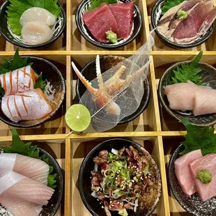 sushi and sashimi, sashimi, sushi, food