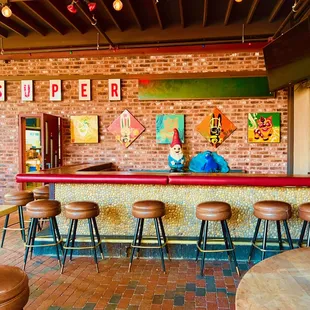 outside patio and bar