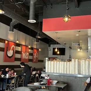 the interior of a restaurant