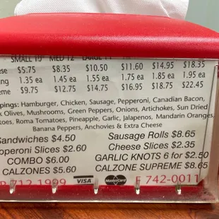 Second prices displayed.