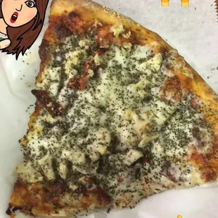 Chicken, sun dried tomato, and garlic with the herb seasoning!